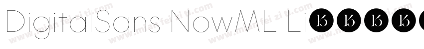 DigitalSans NowML Li字体转换